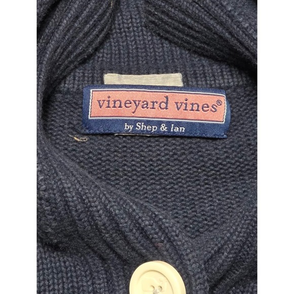 Vineyard Vines Cardigan Sweater Tunic Knit Longline Pockets Button Up Medium - Picture 3 of 7
